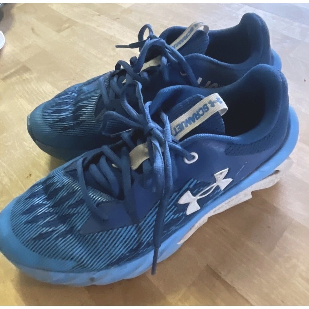 Under Armour Charged Scramjet 3 3022612-402 Blue Running Shoes Boys Size 6.5